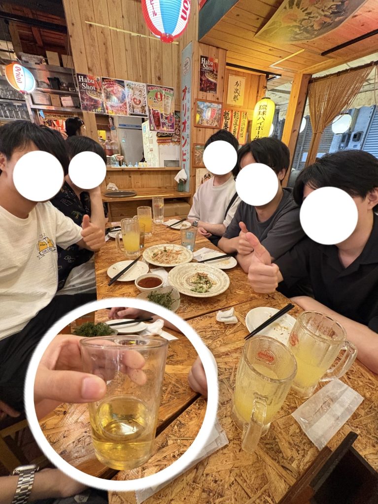 同期と行った居酒屋とハブ酒